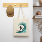 Surf Tote Bag – Minimal Wave - nature