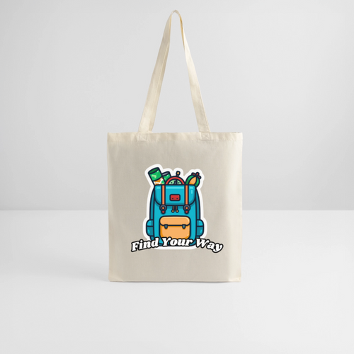 Backpacking Tote Bag – Find Your Way - nature