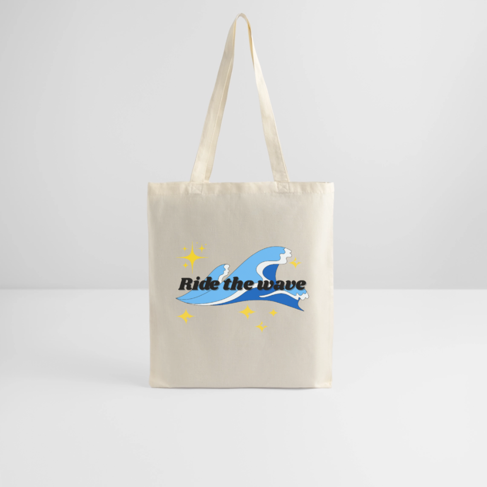 Surf Tote Bag - ride the wave - nature