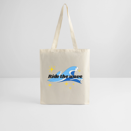 Surf Tote Bag - ride the wave - nature