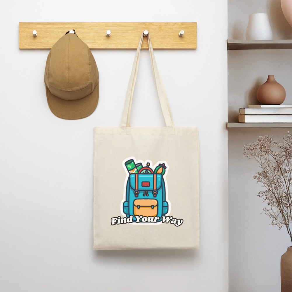 Backpacking Tote Bag – Find Your Way - nature